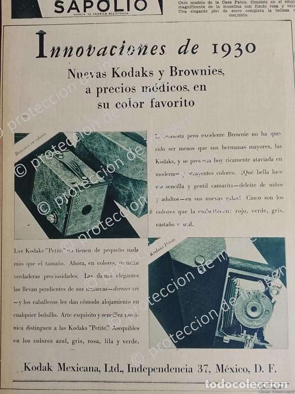 Poster collecting: CARTEL ANTIGUO. CAMARAS KODAK DE 1930 /490
