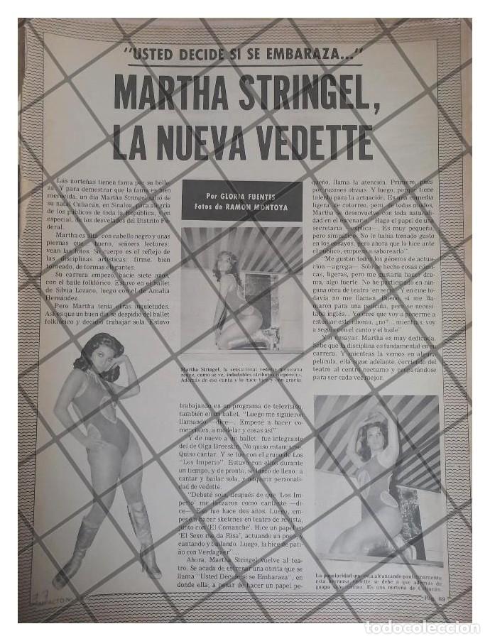 Poster collecting: AFICHE RETRO ENTREVISTA LA VEDETTE MARTHA STRINGEL 1979