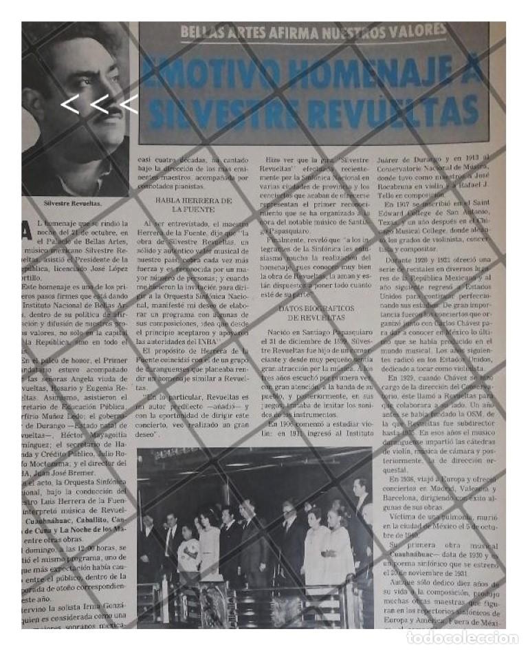 Sammeln von Plakaten: AFICHE RETRO. BELLAS ARTES HOMENAJE A SILVESTRE REVUELTAS