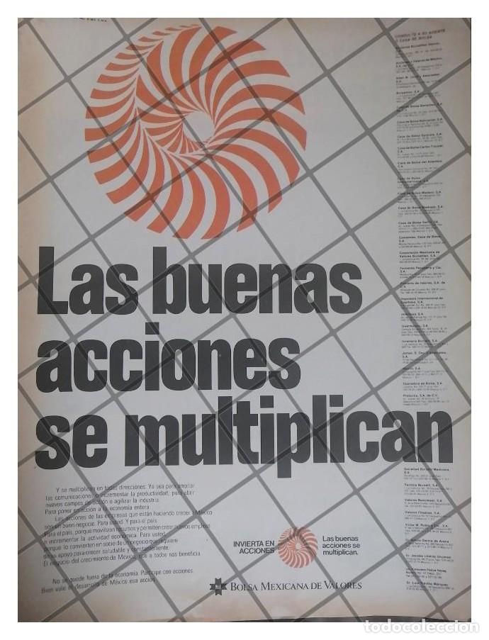 Sammeln von Plakaten: AFICHE RETRO BOLSA MEXICANA DE VALORES 1979 /4