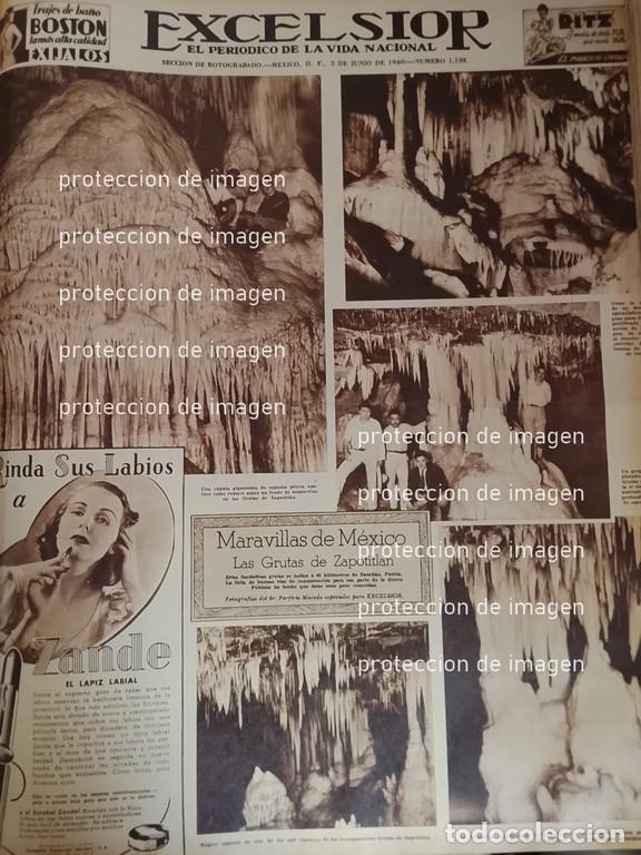 Sammeln von Plakaten: CARTEL ANTIGUO. LAS GRUTAS DE ZAPOTITLAN 1940 /CRUZ ROJA ETC LDM