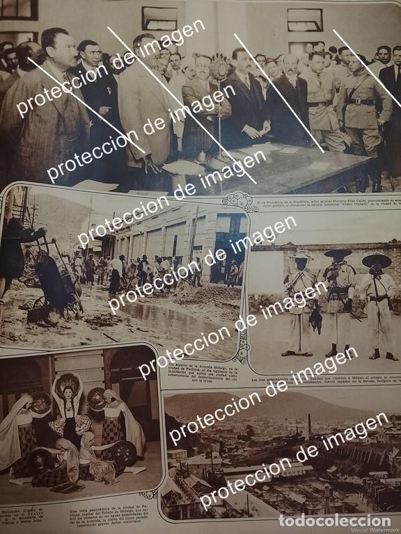 Sammeln von Plakaten: CARTEL VINTAGE. PRESIDENTE INUAGURA PREPARATORIA OLVARO OBREGON MONTERREY, Y MAS NOTAS 1930