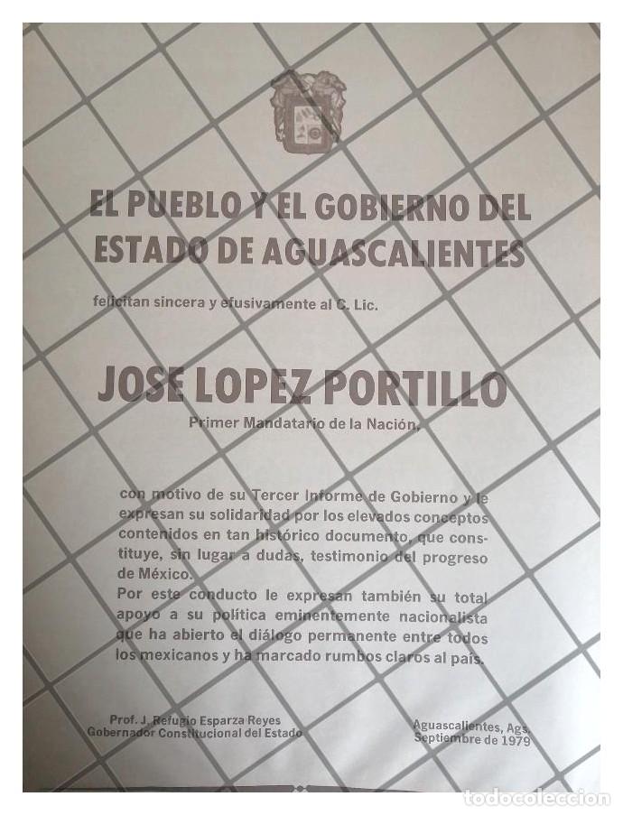 Colecionismo de cartazes: AFICHE RETRO AGUASCALIENTES FELICITA LOPEZ PORTILLO 79