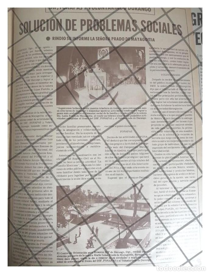 Colecionismo de cartazes: AFICHE RETRO INFORME Ma. LUISA PRADO DE MAYAGOITIA 1979