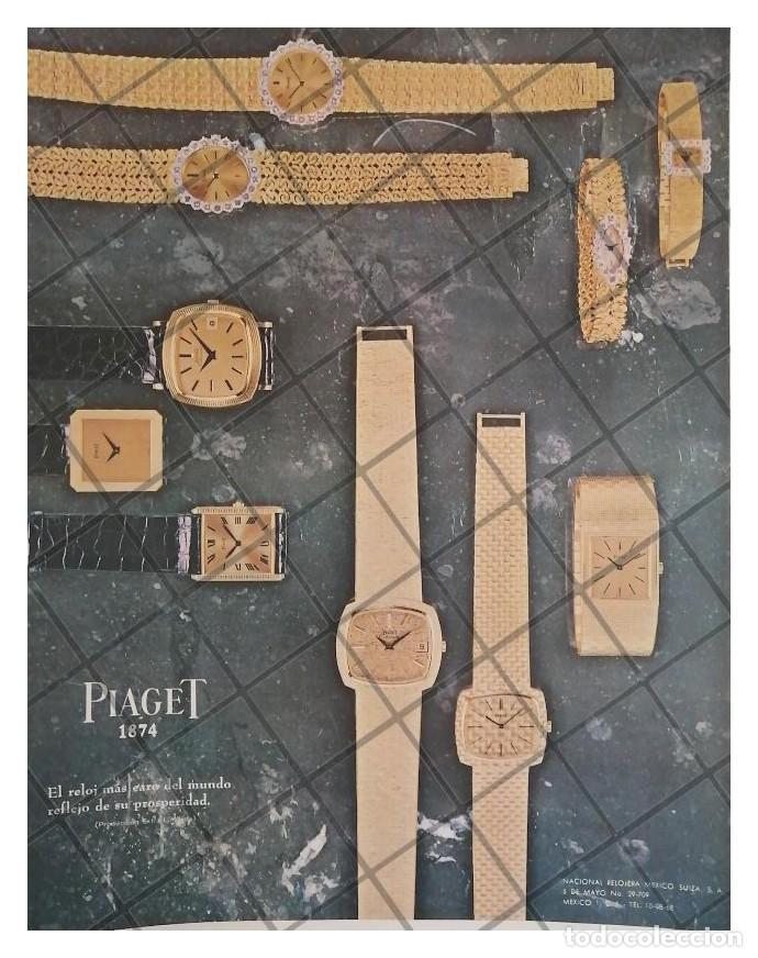 Colecionismo de cartazes: CARTEL PUBLICITARIO RETRO. RELOJES PIAGET COLOR 1966 /4