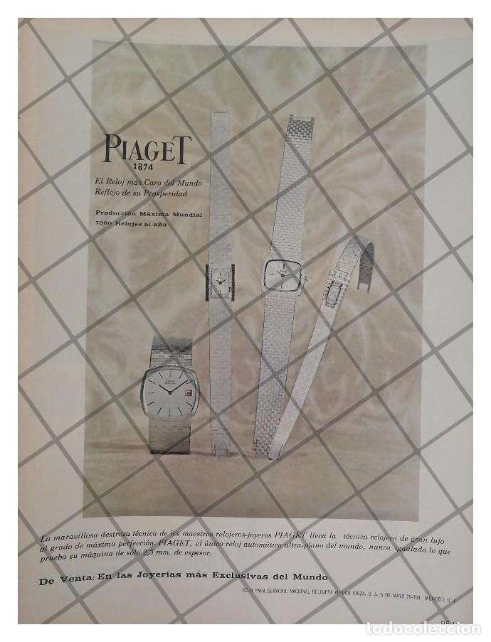 Colecionismo de cartazes: CARTEL PUBLICITARIO RETRO. RELOJES PIAGET 1967 /8
