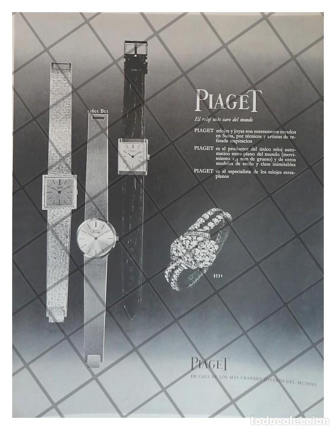 Colecionismo de cartazes: CARTEL PUBLICITARIO RETRO. RELOJES PIAGET 1965 /19