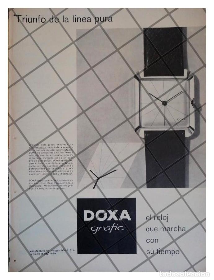 Collectionnisme d'affiches: CARTEL PUBLICITARIO RETRO RELOJES DOXA GRAFIC 1957 1RA ED.