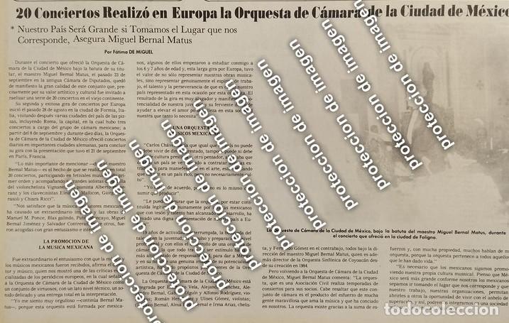 Collectionnisme d'affiches: AFICHE RETRO. ORQUESTA DE CAMARA DE BERNAL MATUS EN EUROPA 1987 /MUSICOS