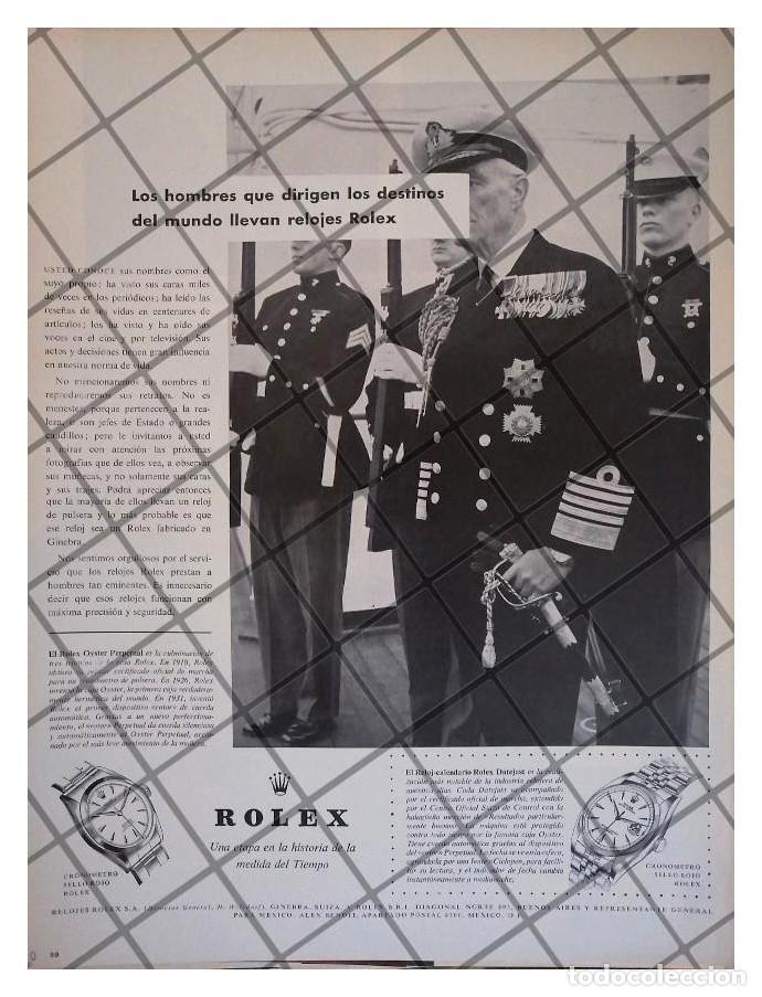 Collectionnisme d'affiches: CARTEL RETRO RELOJES ROLEX Y EL REY EDUARDO VIII 1960