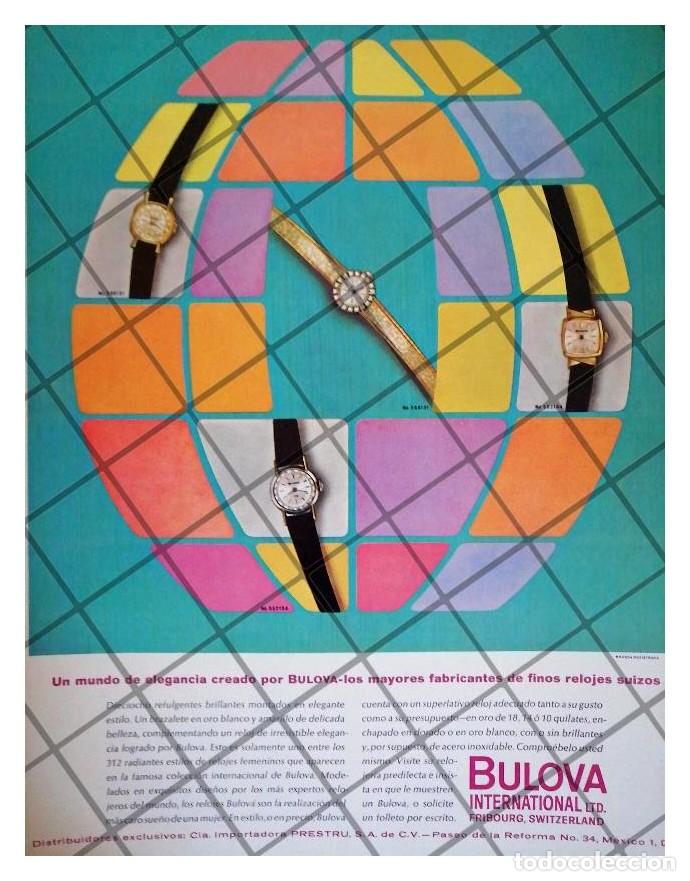 Collectionnisme d'affiches: CARTEL PUBLICITARIO RETRO RELOJES BULOVA 1963 /3
