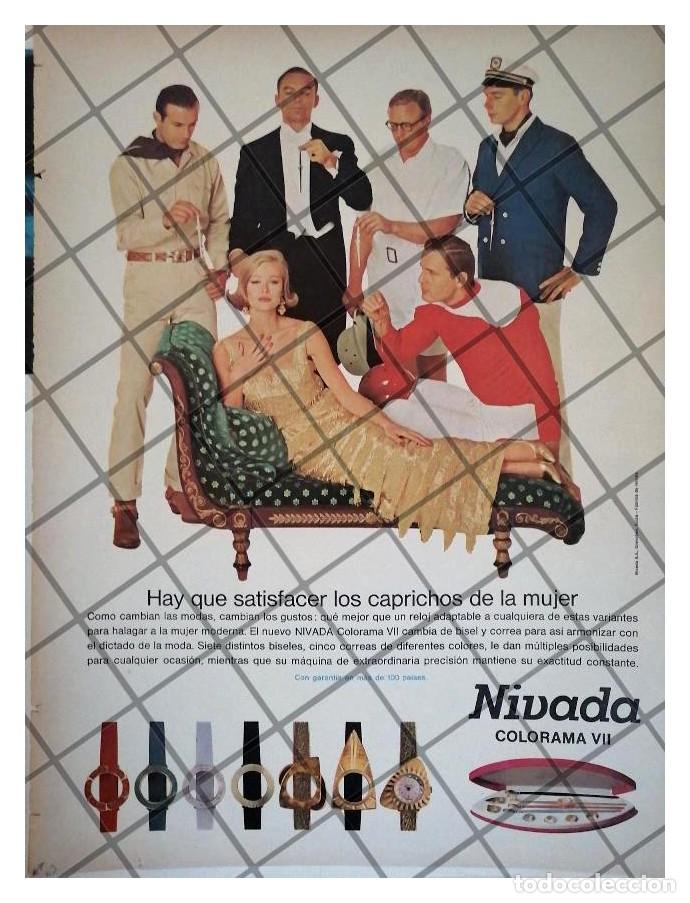 Collectionnisme d'affiches: CARTEL PUBLICITARIO RETRO 1963 RELOJES NIVADA COLORAMA 7