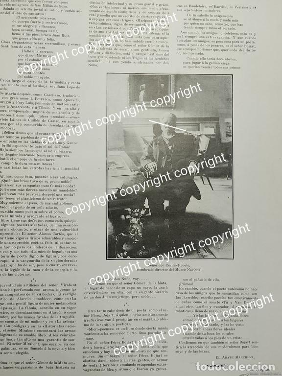 Collectionnisme d'affiches: AFICHE ANTIGUO 1911 BREVE NOTA CECILIO ROBELO NOMBRADO DIRECTOR DEL MUSEO