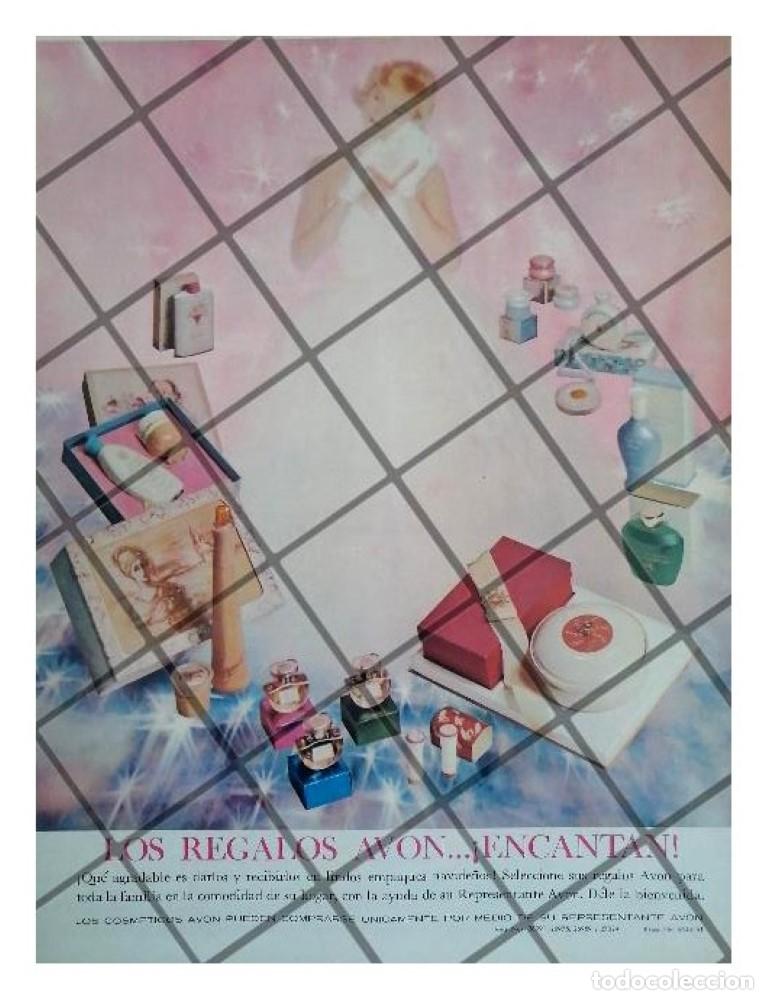 Colecionismo de cartazes: CARTEL PUBLICITARIO RETRO COSMETICOS AVON 1961 /2