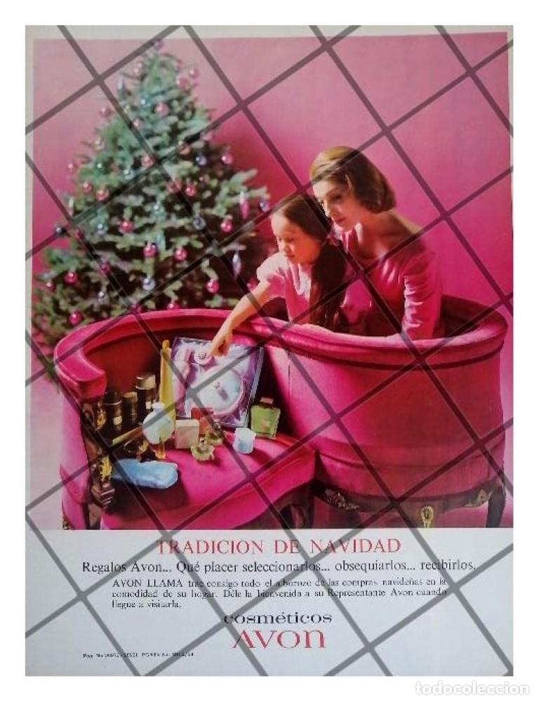 Colecionismo de cartazes: CARTEL PUBLICITARIO RETRO COSMETICOS AVON 1961 /3
