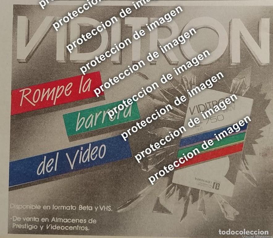Colecionismo de cartazes: AFICHE RETRO, VIDEO CASETTES VIDITRON 1987 /RARO