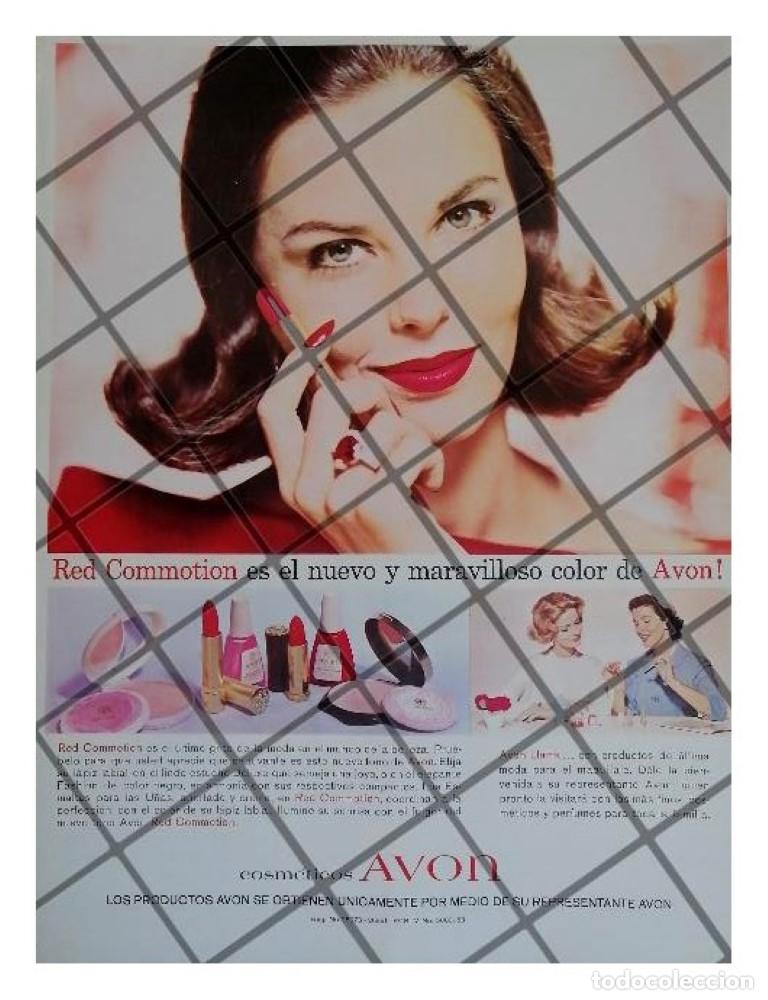 Colecionismo de cartazes: CARTEL PUBLICITARIO RETRO COSMETICOS AVON 1963 /7