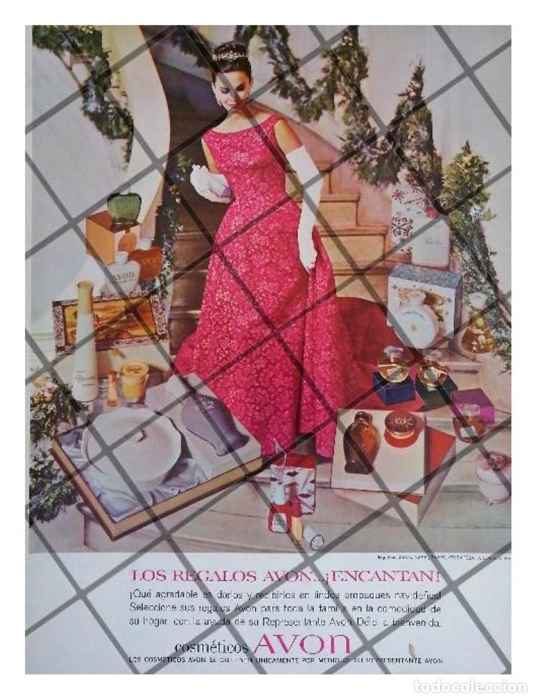Colecionismo de cartazes: CARTEL PUBLICITARIO RETRO COSMETICOS AVON 1962 /8
