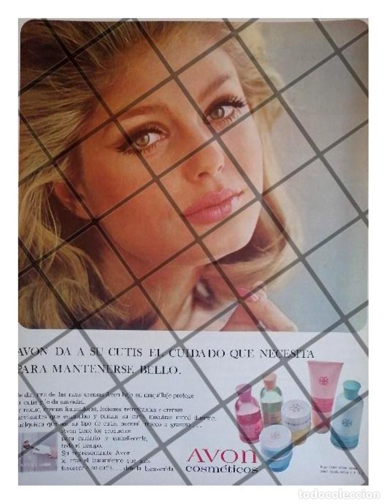 Colecionismo de cartazes: CARTEL PUBLICITARIO RETRO COSMETICOS AVON 1969 /17