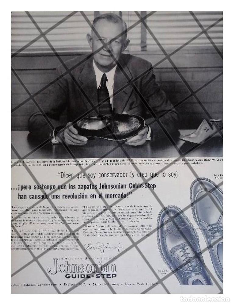 Colecionismo de cartazes: CARTEL RETRO. CHARLES F. JOHNSON Y ZAPATOS JOHNSONIAN