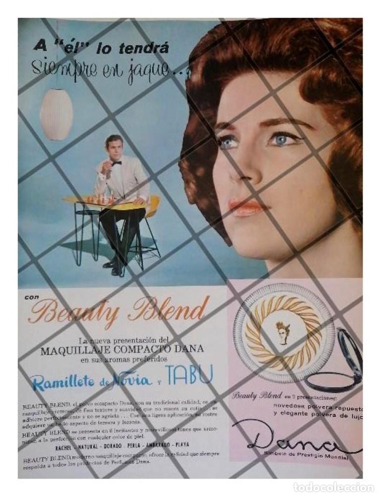 Colecionismo de cartazes: AFICHE PUBLICITARIO RETRO COSMETICOS BEAUTY BLEND 1961
