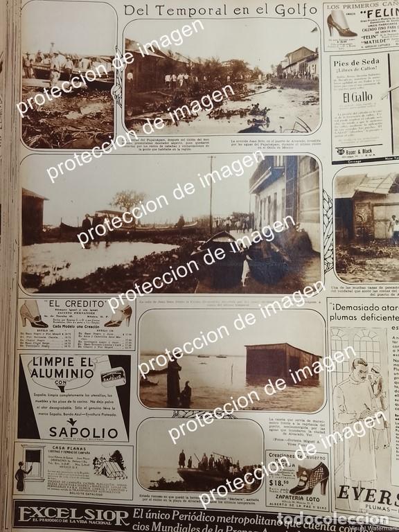 Sammeln von Plakaten: AFICHE ANTIGUO. HURACAN EN VERACRUZ, ALVARADO. AV JUAN SOTO 1930 /DESASTRES