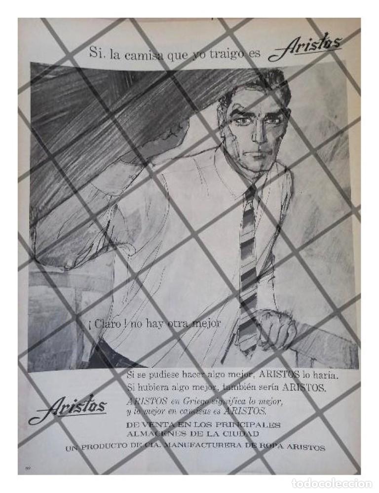 Sammeln von Plakaten: CARTEL PUBLICITARIO RETRO CAMISAS ARISTOS 1967
