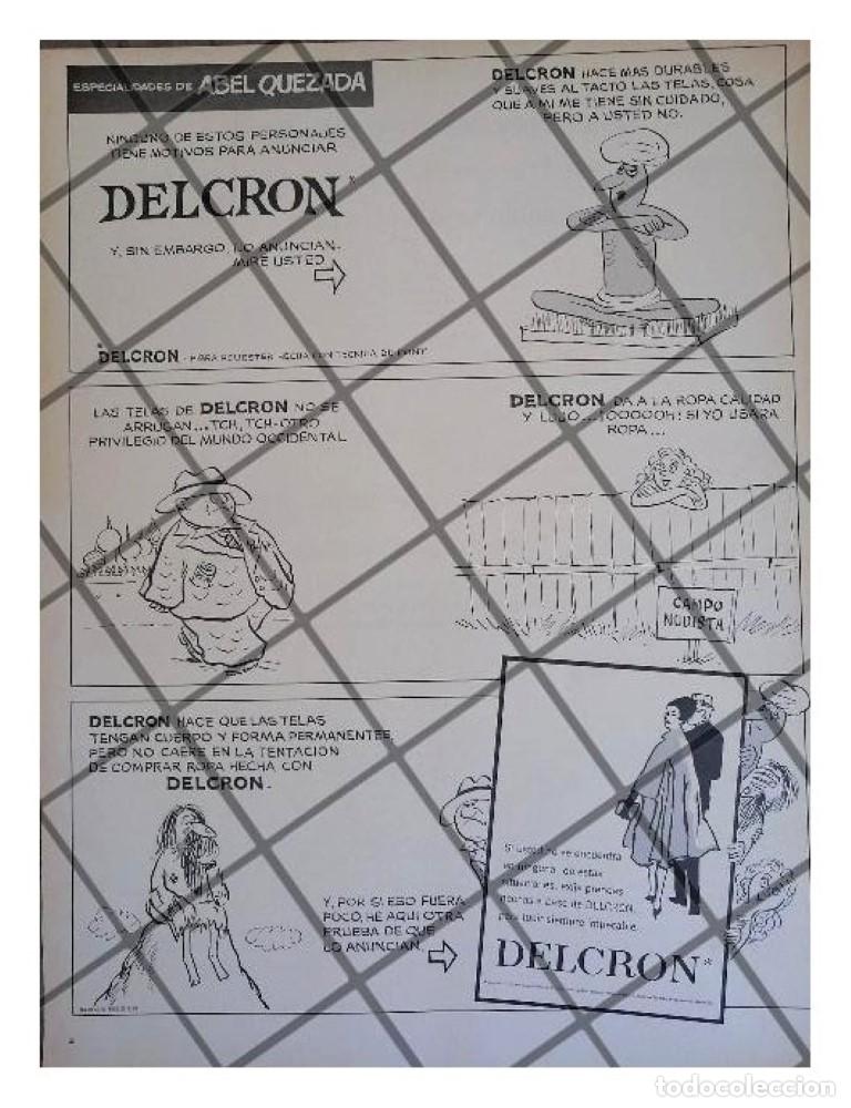 Sammeln von Plakaten: CARTEL RETRO TELAS DELCRON DIBUJOS ABEL QUEZADA /2