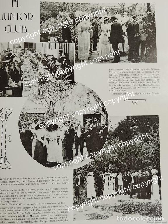 Sammeln von Plakaten: HOJA DE PRENSA ANTIGUA 1911 EL CLUB JUNIOR, EN SAN ANGEL D.F /LDM ASM