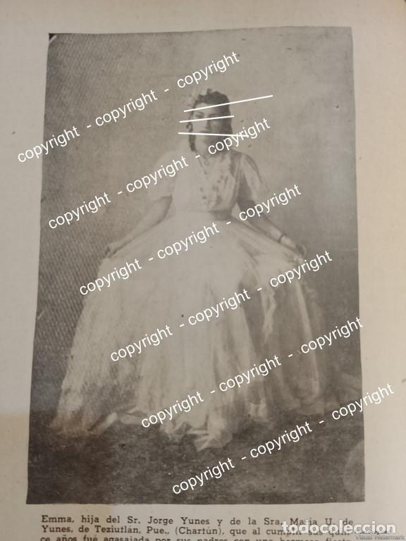 Colecionismo de cartazes: AFICHE ANTIGUO QUINCEA&Ntilde;ERA DE EMMA YUNES 1941 ( COMUNIDAD LIBANESA )