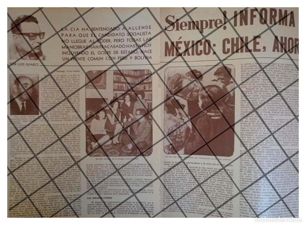 Colecionismo de cartazes: AFICHE RETRO VATICINAN LA MUERTE DE SALVADOR ALLENDE 1970