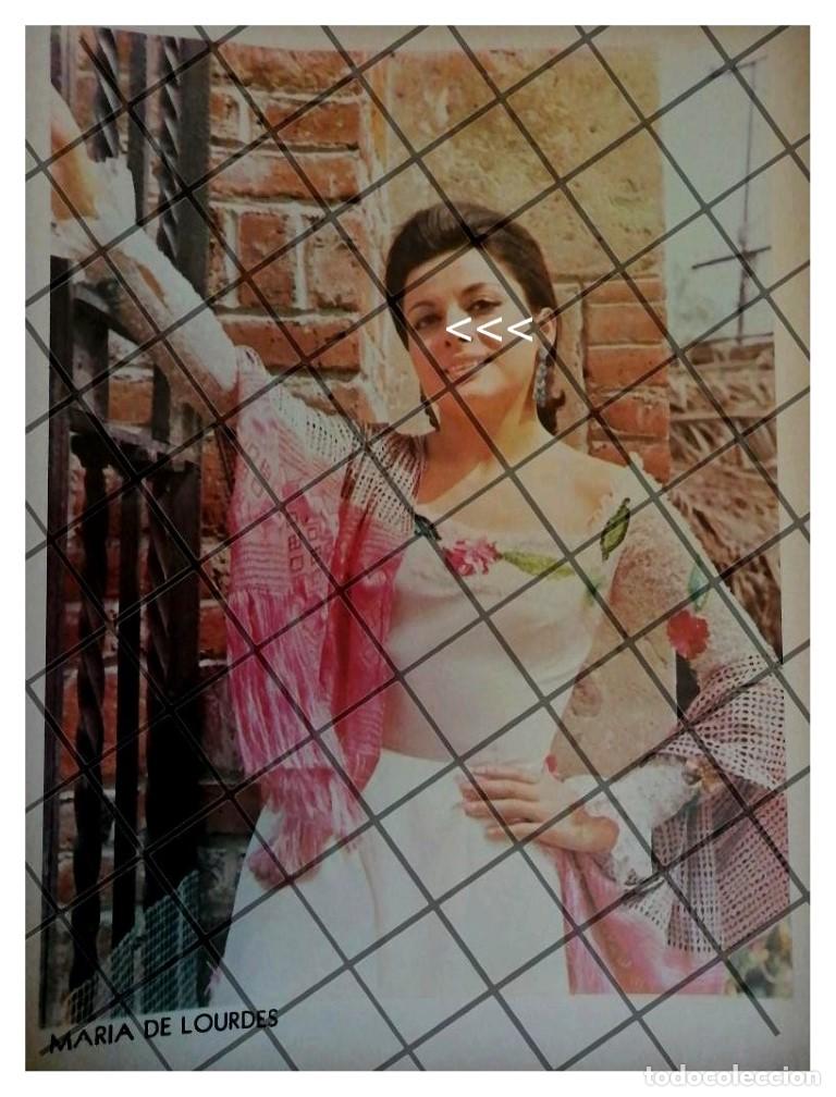 Colecionismo de cartazes: AFICHE RETRO LA CANTANTE MARIA DE LOURDES 1970