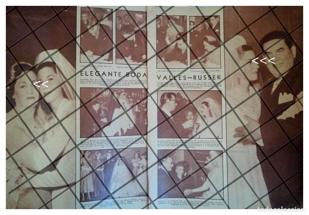 Colecionismo de cartazes: AFICHE RETRO BODA RUSSEK VALLES 1953