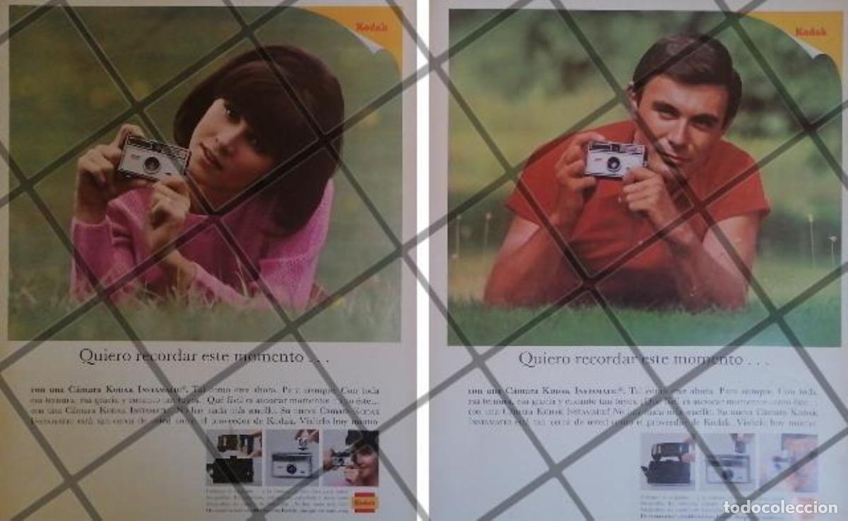 Colecionismo de cartazes: 2 AFICHES PUBLICITARIOS RETRO. CAMARAS KODAK INSTAMATIC 1967