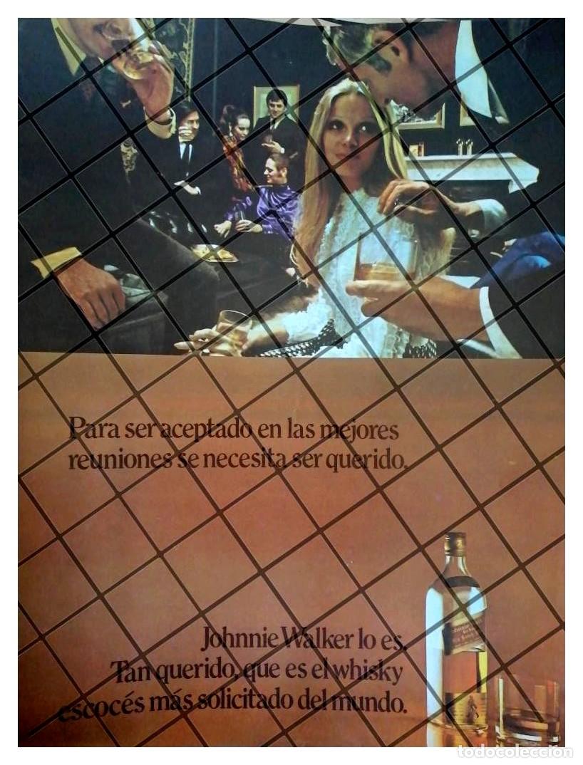 Colecionismo de cartazes: CARTEL PUBLICITARIO RETRO WHISKY JOHNNIE WALKER 1960 /19