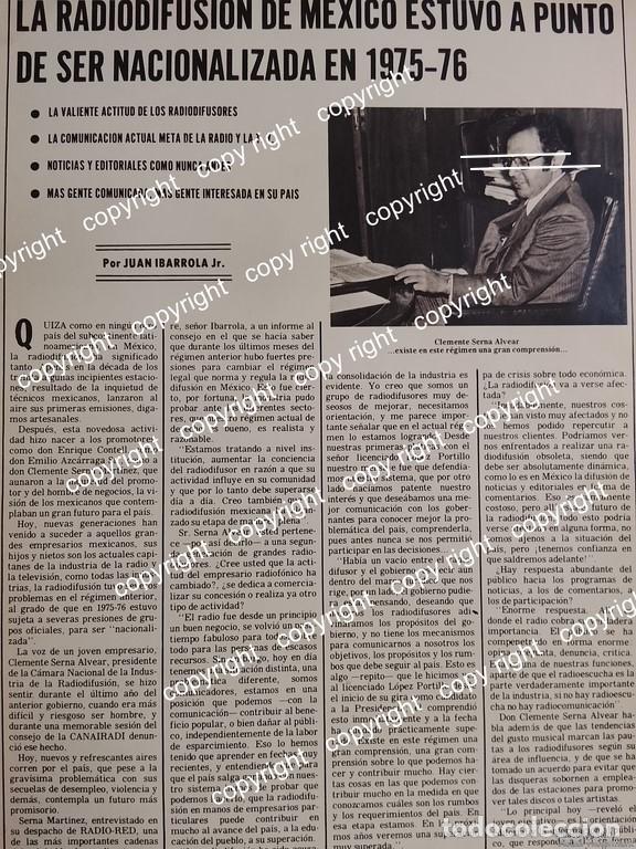 Coleccionismo de carteles: AFICHE RETRO. CLEMENTE SERNA ALVEAR Y NACIONALIZACION DE LA RADIO 1970s