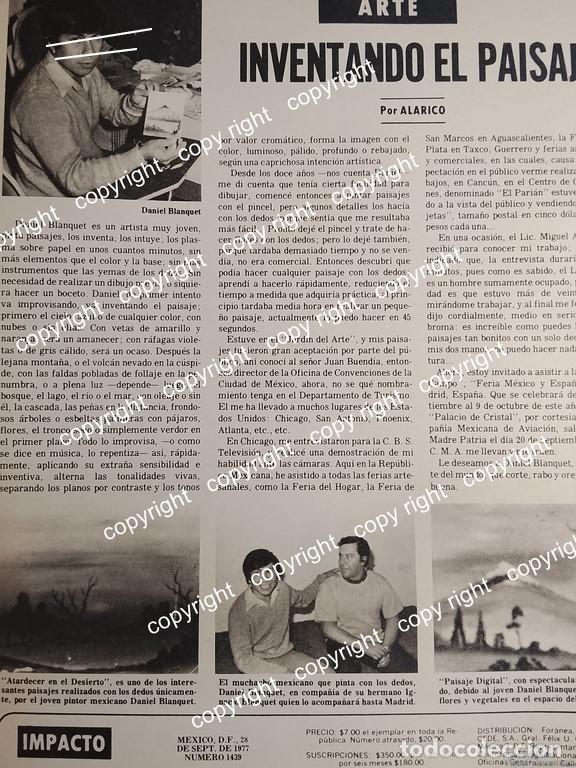 Coleccionismo de carteles: AFICHE RETRO. EL PINTOR DANIEL BLANQUET GONZALEZ. 1977 /PINTORES