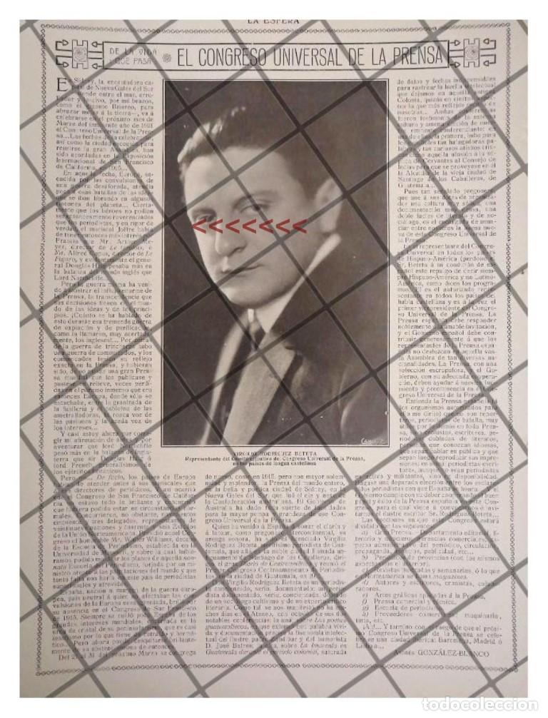 Coleccionismo de carteles: AFICHE ANTIGUO VIRGILIO RODRIGUEZ BETETA 1920