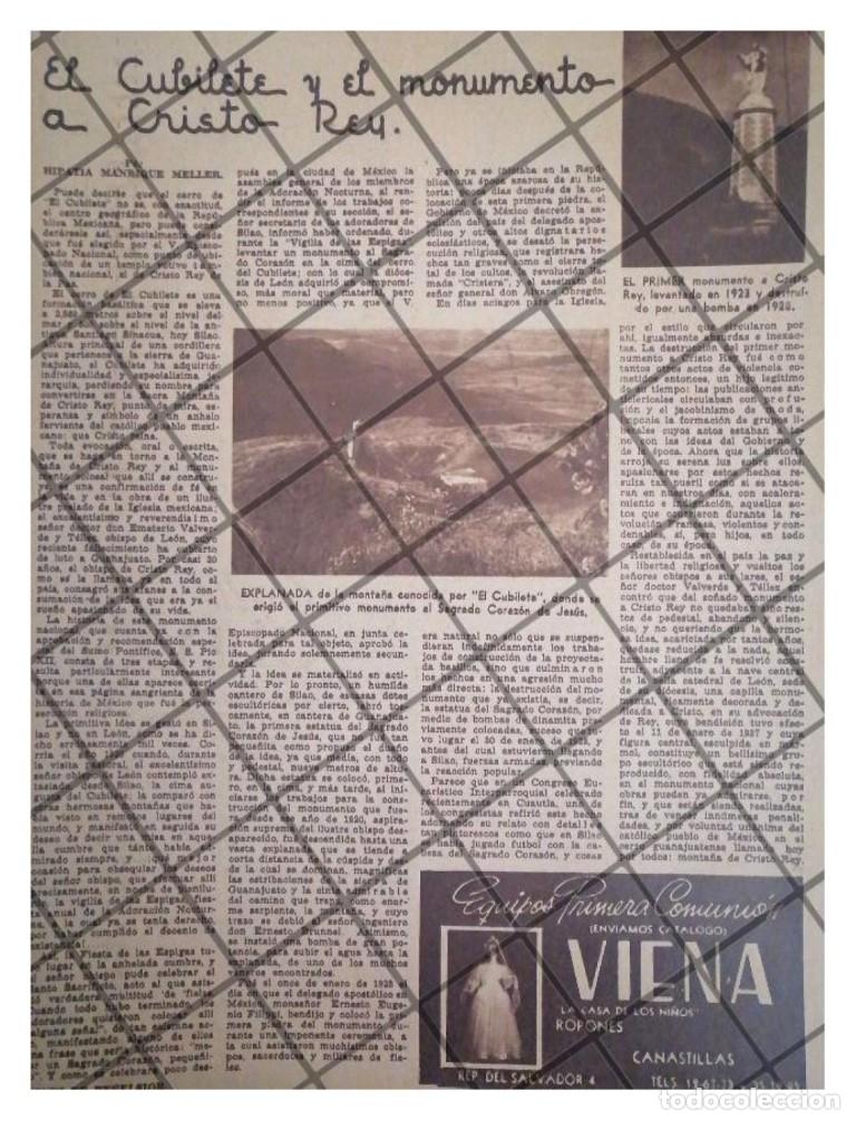 Coleccionismo de carteles: AFICHE RETRO CERRO DEL CUBILETE MONUMENTO CRISTO REY