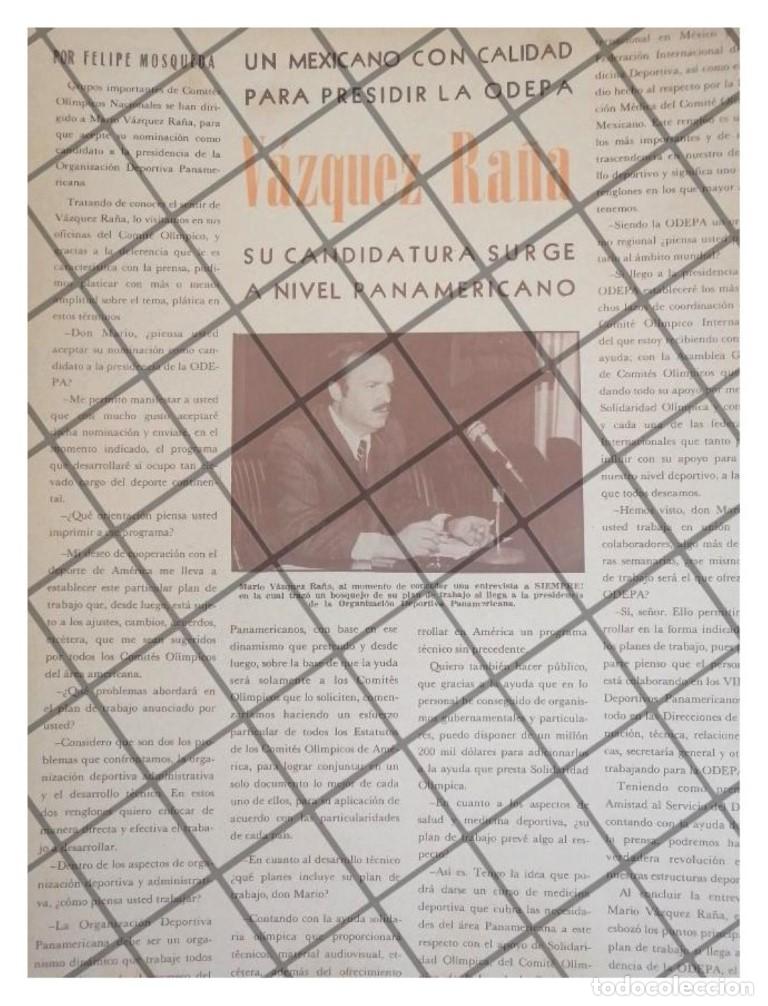 Coleccionismo de carteles: AFICHE ANTIGUO ENTREVISTA A MARIO VAZQUEZ RA&Ntilde;A 1975