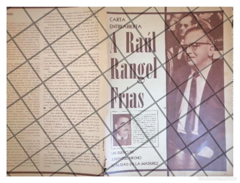 Coleccionismo de carteles: AFICHE RETRO. JOSE ALVARADO A RAUL RANGEL FRIAS 1960s