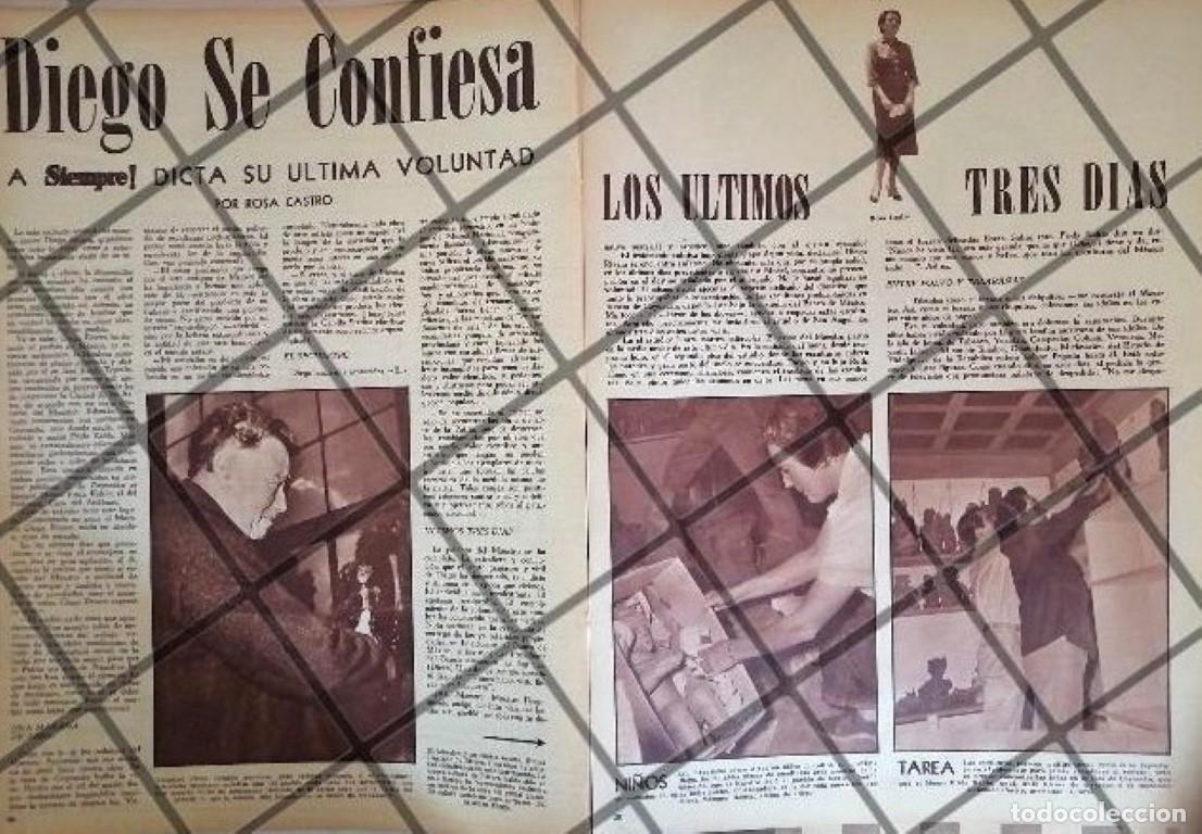 Collectionnisme d'affiches: AFICHE RETRO ULTIMOS 3 DIAS DE DIEGO RIVERA 1957