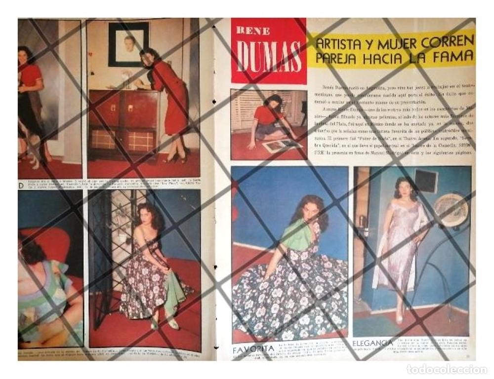 Collectionnisme d'affiches: AFICHE RETRO. LA ACTRIZ RENEE DUMAS EN MEXICO 1956
