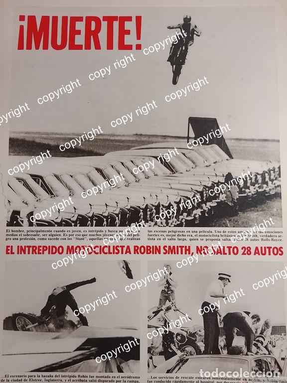 Collectionnisme d'affiches: AFICHE RETRO. MUERE EL MOTOCLISTA ROBIN SMITH 1979 /ARTISTAS