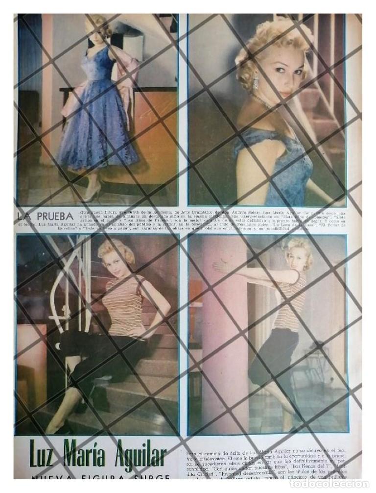Collectionnisme d'affiches: AFICHE RETRO INICIOS DE ACTRIZ. LUZ MARIA AGUILAR 1956