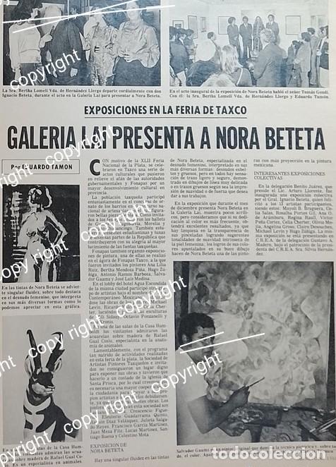 Collectionnisme d'affiches: AFICHE RETRO. GALERIA LAI. EXPOSICION DE NORA BETETA 1979 /PINTORES