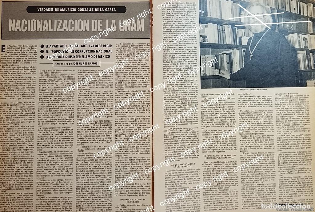 Collectionnisme d'affiches: AFICHE RETRO. MAURICIO GONZALES DE LA GARZA 1979 /UNAM /EDITORIAL