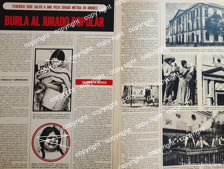 Collezionismo di affissi: AFICHE VINTAGE. RECUERDAN CASO FEDERICO SODI Y ROMANA GONZALEZ /ABOGADOS