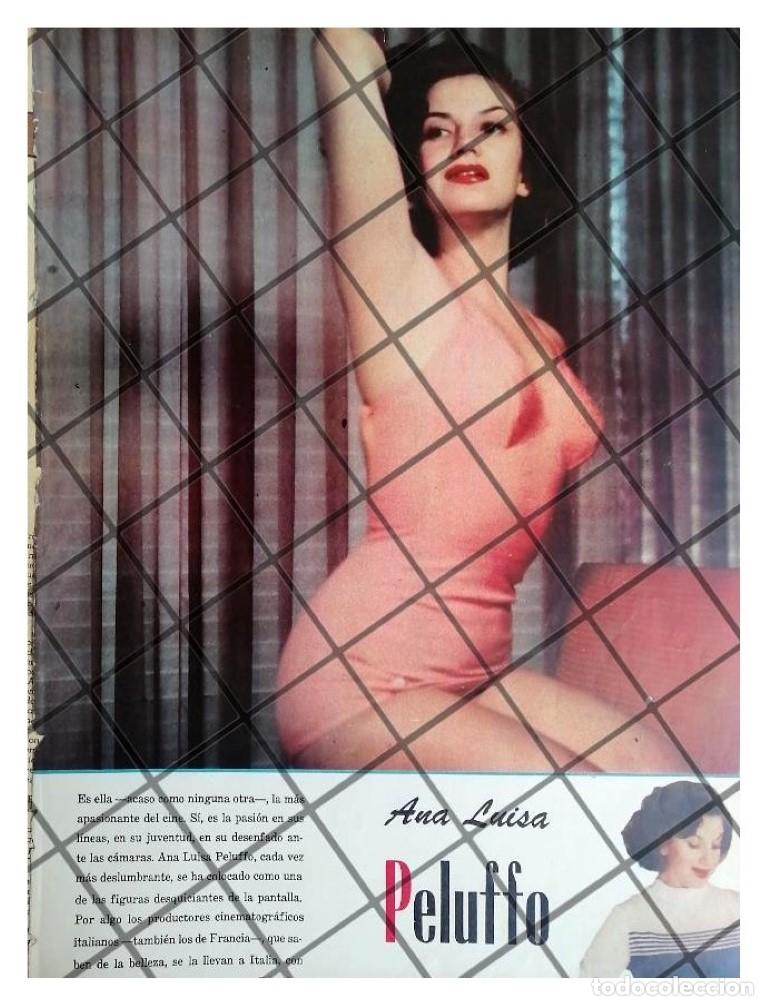 Collezionismo di affissi: AFICHE RETRO ANA LUISA PELUFO SUS INICIOS 1956