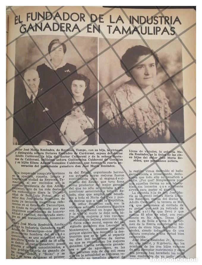 Collezionismo di affissi: AFICHE RETRO FAMILIA RESENDEZ CALDERONI 1944 REYNOSA